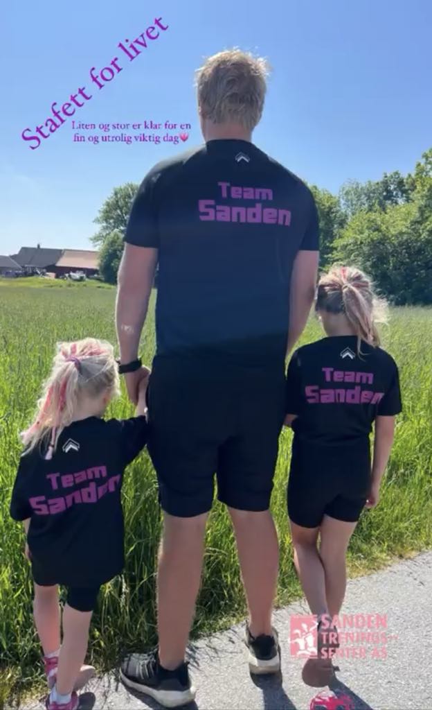 Bilde for laget Team Sanden på Kreftforeningens Stafett for livet. 