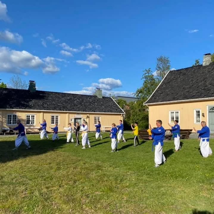 Bilde for laget Sandefjord Nanbudoklubb på Kreftforeningens Stafett for livet. 