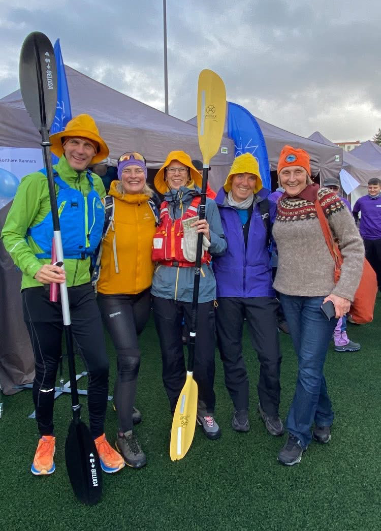 Bilde for laget Tromsø Havpadleklubb på Kreftforeningens Stafett for livet. 