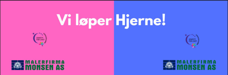 Bilde for laget Vi løper hjerne! på Kreftforeningens Stafett for livet. 