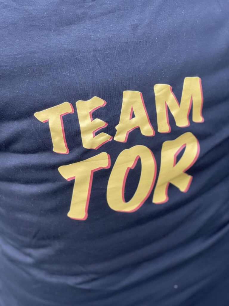 Bilde for laget Team Tor på Kreftforeningens Stafett for livet. 