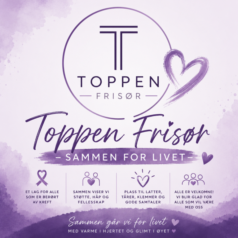 Bilde for laget 💜Toppen Frisør – sammen for livet 💜 på Kreftforeningens Stafett for livet. 