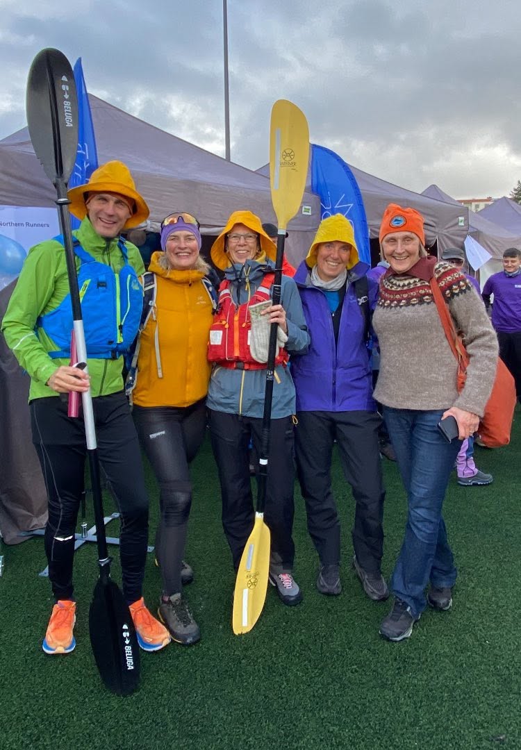Bilde for laget Tromsø Havpadleklubb på Kreftforeningens Stafett for livet. 